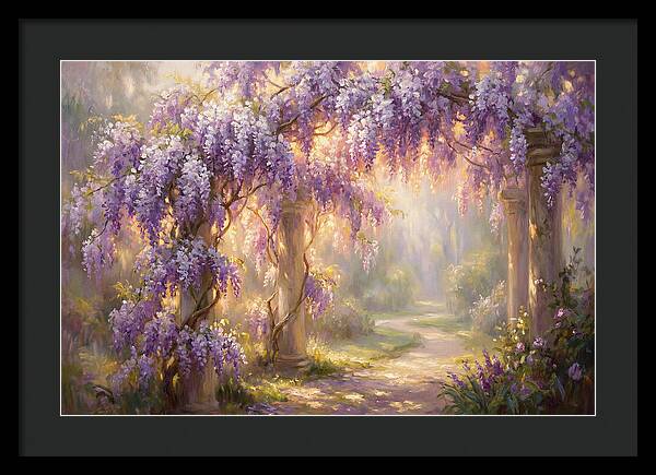 Wisteria Arch In Bloom