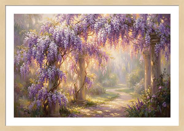 Wisteria Arch In Bloom