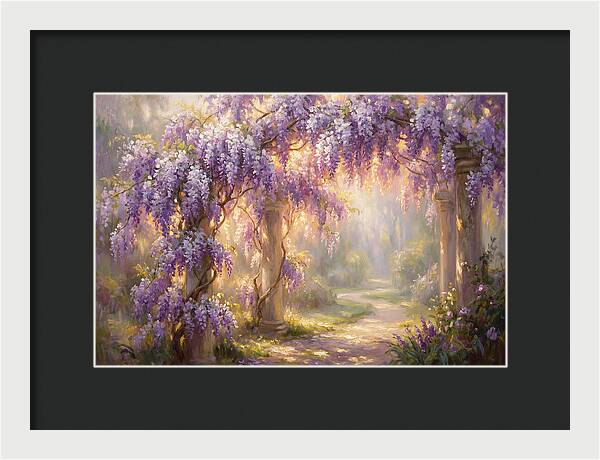 Wisteria Arch In Bloom
