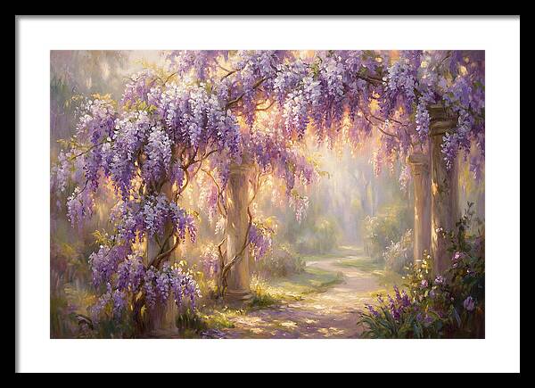 Wisteria Arch In Bloom