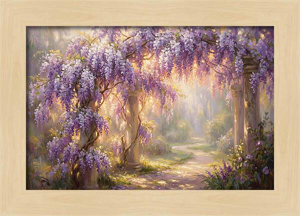 Wisteria Arch In Bloom
