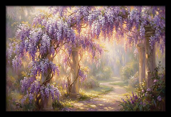 Wisteria Arch In Bloom