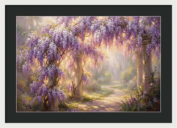 Wisteria Arch In Bloom