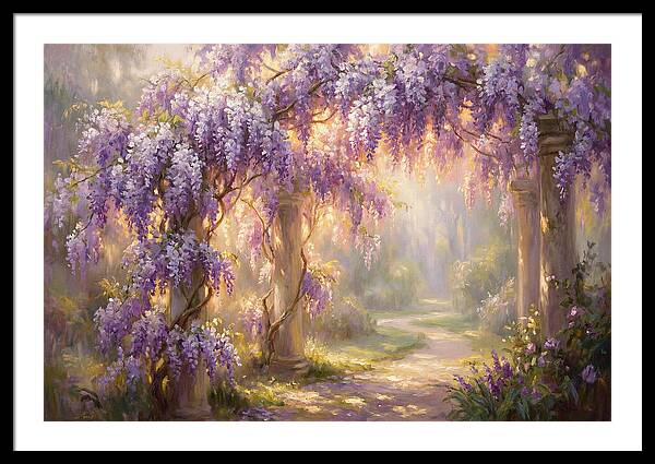 Wisteria Arch In Bloom
