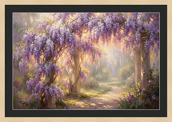 Wisteria Arch In Bloom