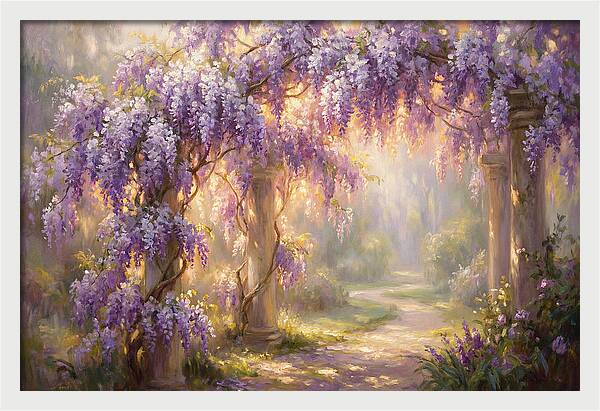Wisteria Arch In Bloom