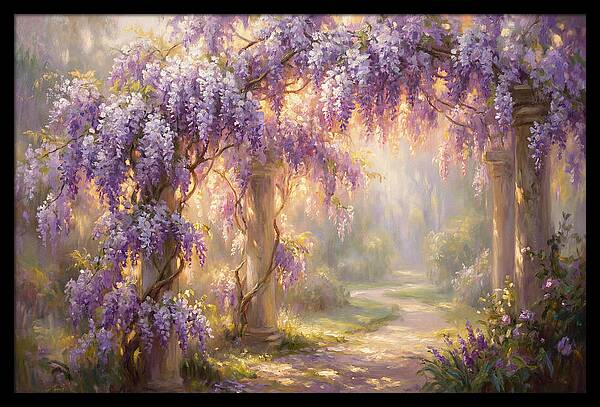 Wisteria Arch In Bloom