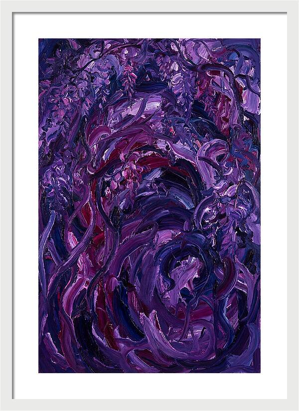 Wisteria Arch In Expressionist Style