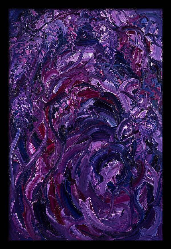 Wisteria Arch In Expressionist Style