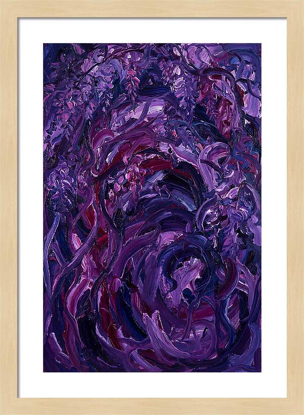 Wisteria Arch In Expressionist Style