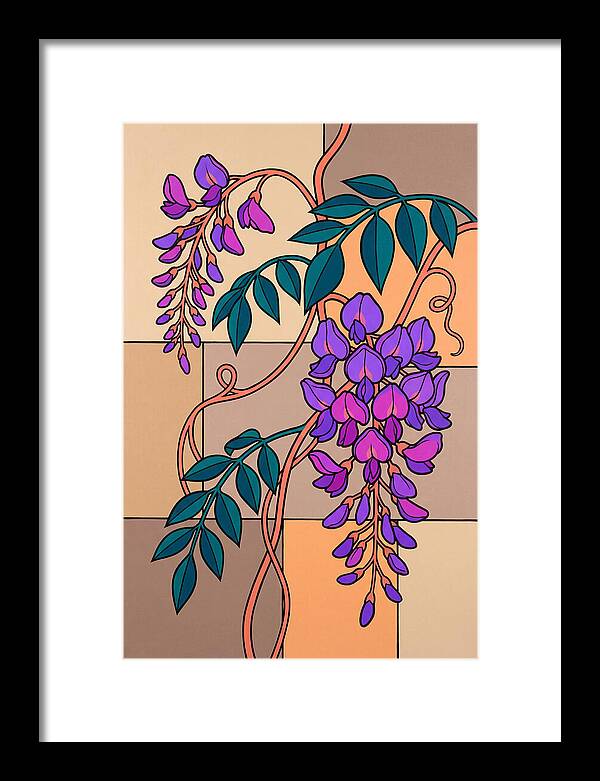 Wisteria Blooms In Color
