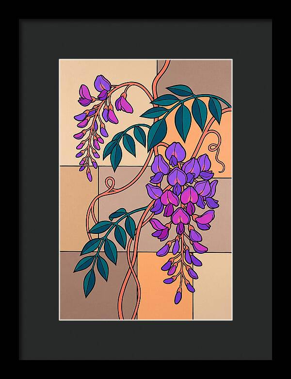 Wisteria Blooms In Color