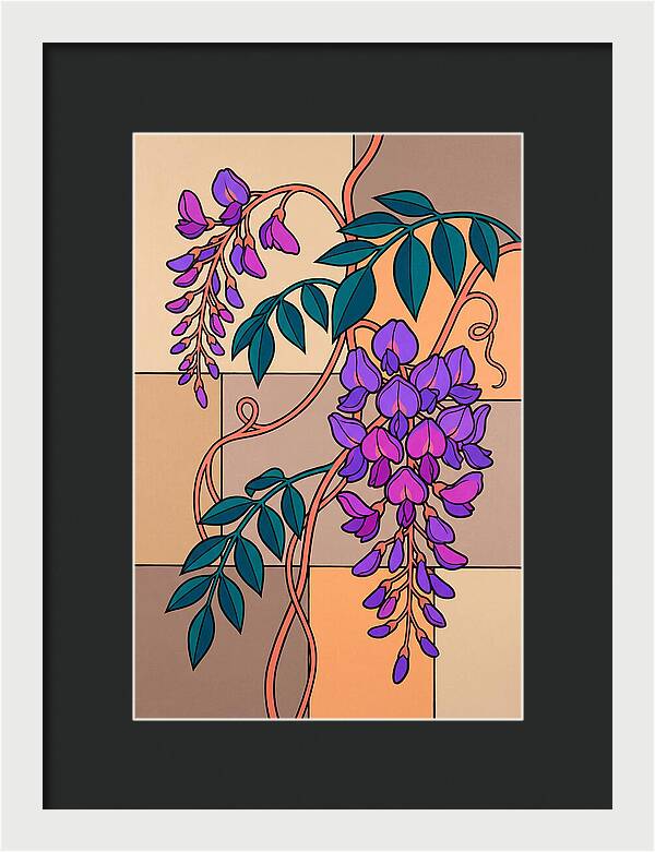 Wisteria Blooms In Color