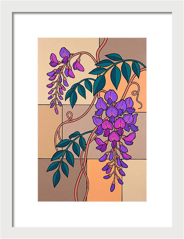 Wisteria Blooms In Color