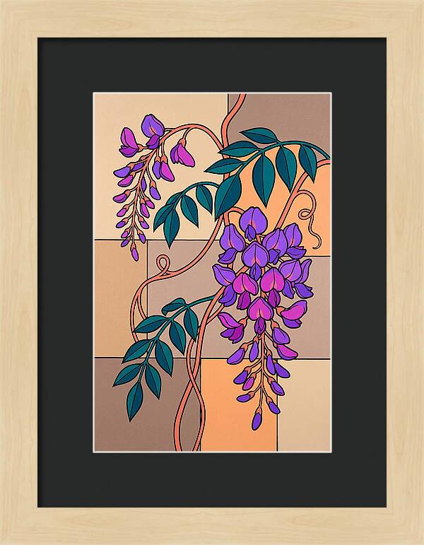 Wisteria Blooms In Color