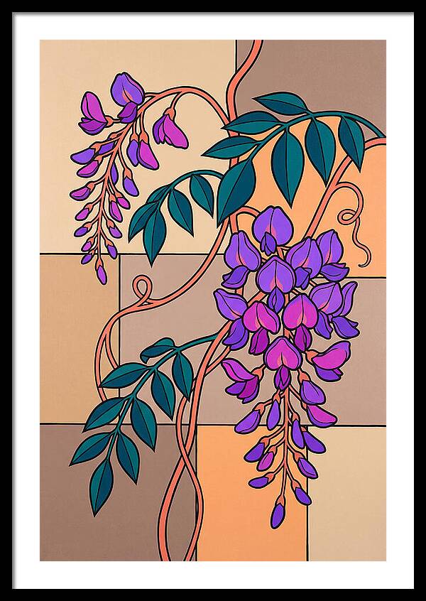 Wisteria Blooms In Color