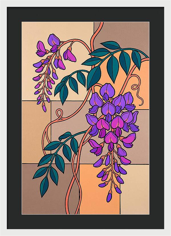 Wisteria Blooms In Color