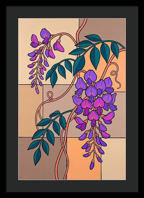 Wisteria Blooms In Color