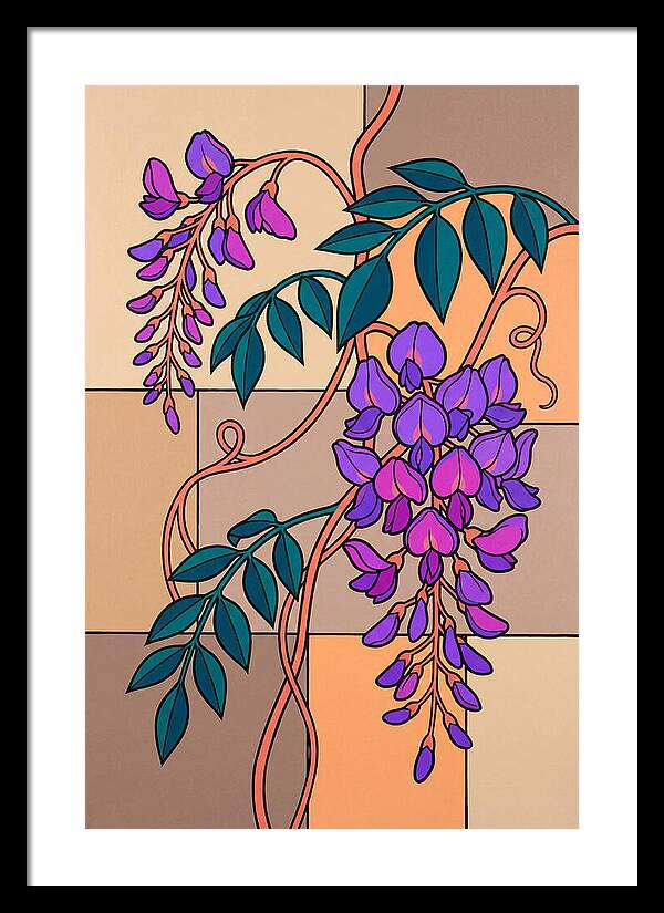 Wisteria Blooms In Color