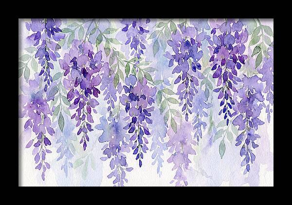 Wisteria Blooms In Watercolor