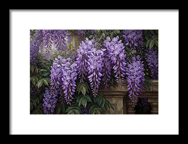Wisteria Blooms Under Soft Light