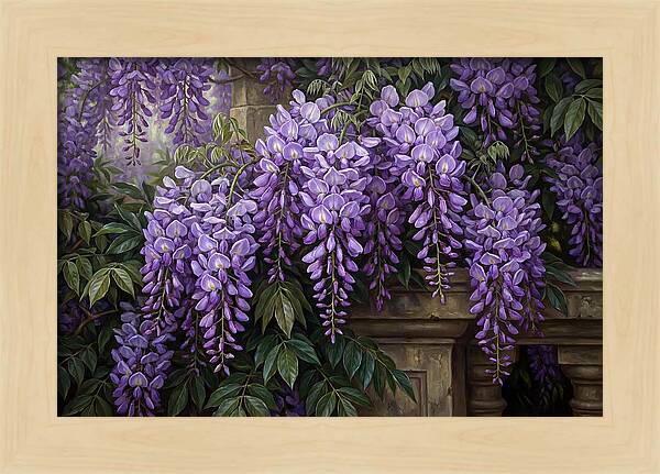 Wisteria Blooms Under Soft Light
