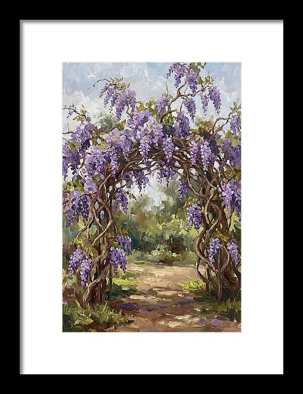 Wisteria Blossoms Overhead