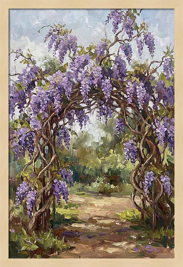 Wisteria Blossoms Overhead