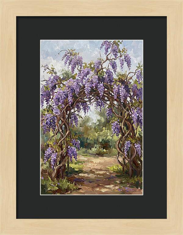 Wisteria Blossoms Overhead