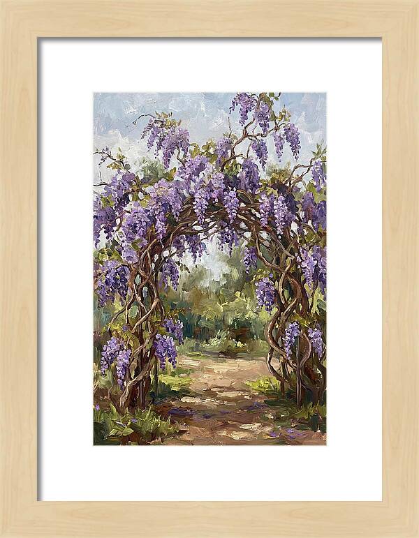 Wisteria Blossoms Overhead