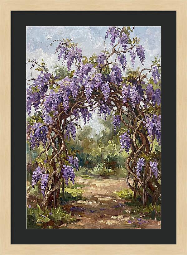 Wisteria Blossoms Overhead