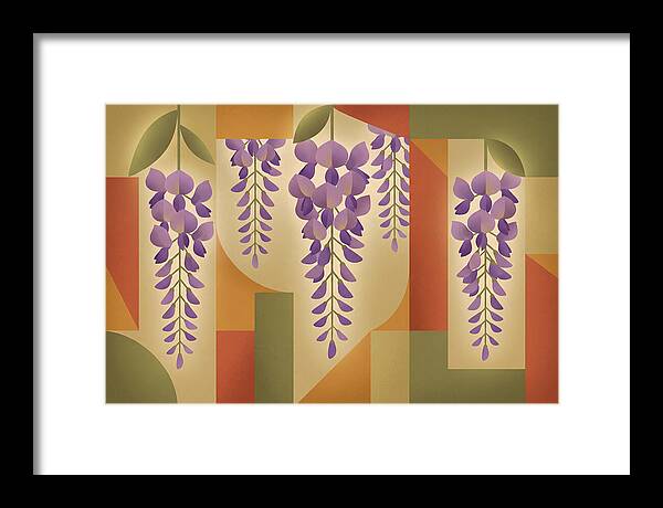 Wisteria Cascade In Abstract Harmony