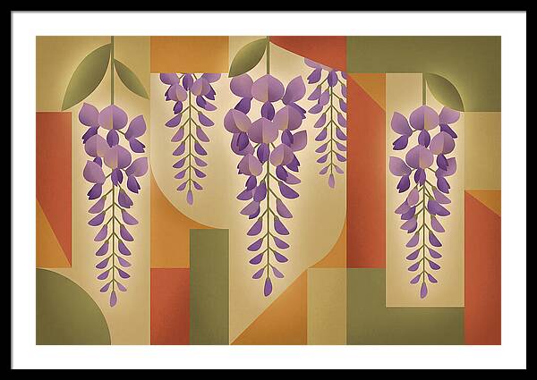Wisteria Cascade In Abstract Harmony