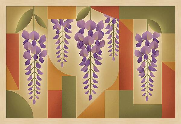 Wisteria Cascade In Abstract Harmony