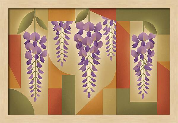 Wisteria Cascade In Abstract Harmony
