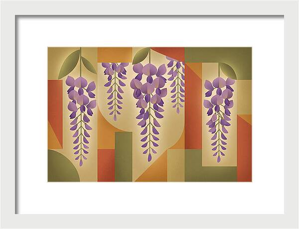 Wisteria Cascade In Abstract Harmony