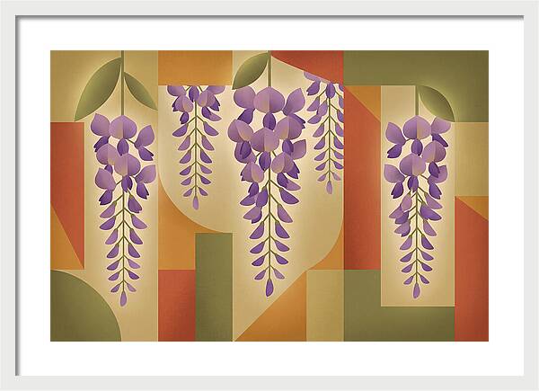 Wisteria Cascade In Abstract Harmony