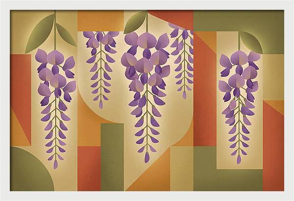 Wisteria Cascade In Abstract Harmony
