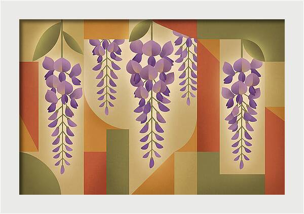 Wisteria Cascade In Abstract Harmony