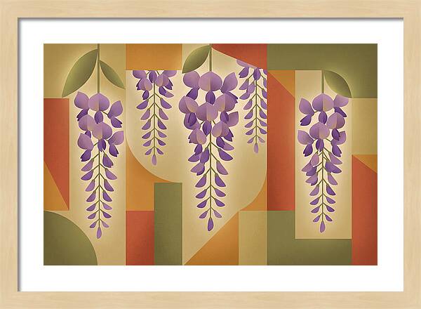 Wisteria Cascade In Abstract Harmony
