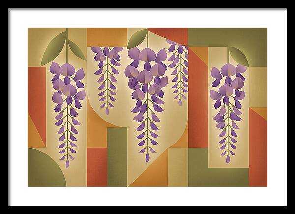 Wisteria Cascade In Abstract Harmony