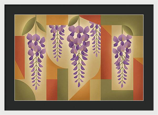 Wisteria Cascade In Abstract Harmony