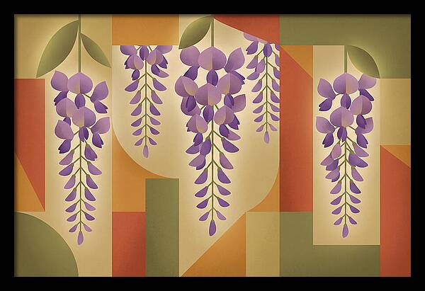 Wisteria Cascade In Abstract Harmony