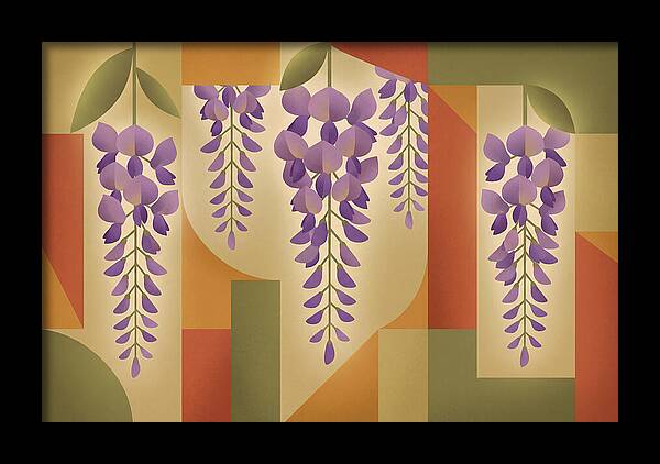 Wisteria Cascade In Abstract Harmony