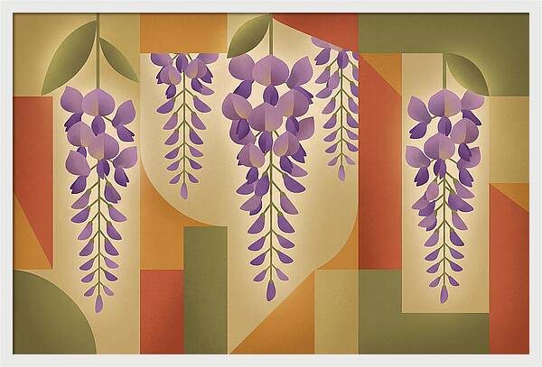 Wisteria Cascade In Abstract Harmony