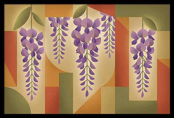 Wisteria Cascade In Abstract Harmony