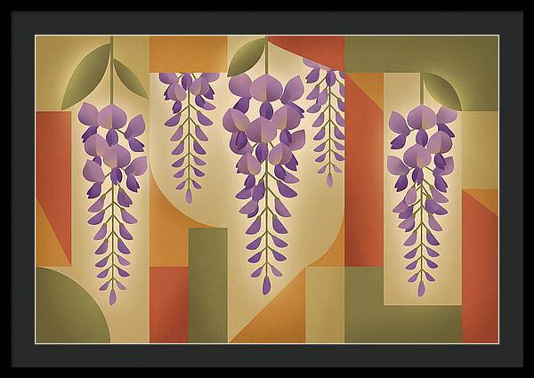 Wisteria Cascade In Abstract Harmony