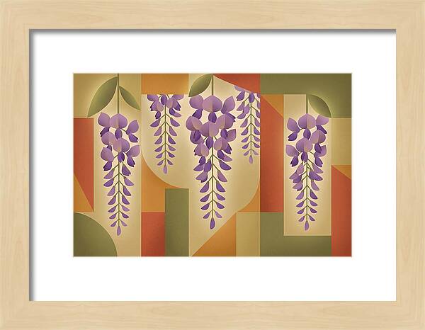 Wisteria Cascade In Abstract Harmony
