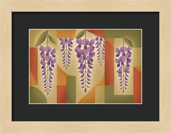Wisteria Cascade In Abstract Harmony