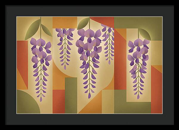 Wisteria Cascade In Abstract Harmony